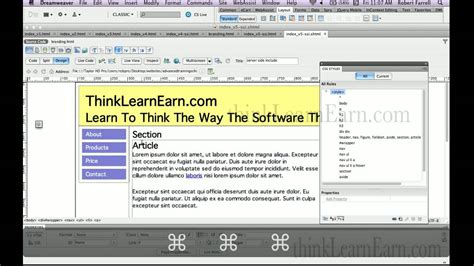dreamweaver tutorials|Dreamweaver Online Training Courses .
